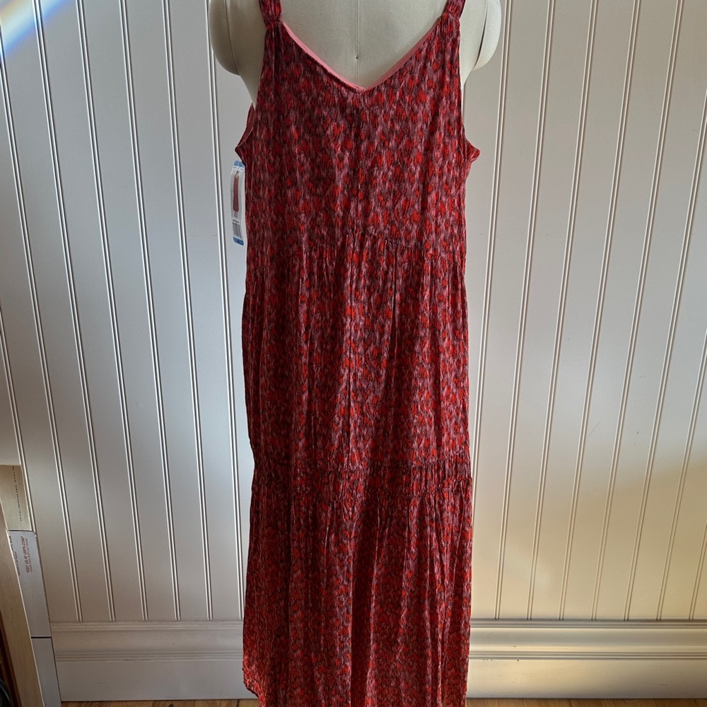 Joie Red Patterned Maxi Dress - Picture 4 of 5